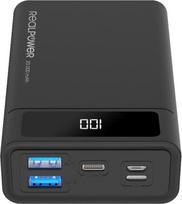 power bank 20000mah - RealPower PB-20k PD, 20000mAh, juodas (black) - 3 nuotrauka