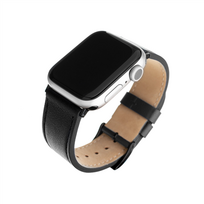 apple watch dirzelis - Fixed | Strap for Apple Watch 42/44/45/46/49mm | Black | Leather | FIXLST-434-BK - 2 nuotrauka