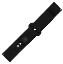 apyranke 22mm - Fixed | Sporty Strap Set with Quick Release 22mm for smartwatch | 160-235 mm | Black | Silicone | FIXSST2-22MM-BK - 2 nuotrauka