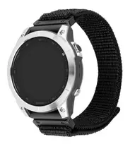 garmin dirzelis - Fixed | Sporty Strap for Garmin QuickFit 26mm | 160-210 | Black | Nylon | FIXNST2-QF26MM-BK - 2 nuotrauka