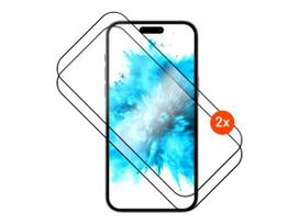 iphone 17 ekrano apsauga - Ekrano apsauga Fixed Full Cover 2,5D TEMPERED Apple iPhone 17 Pro, 2vnt, juoda - 2 nuotrauka