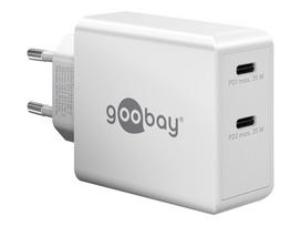 greitas usb ikroviklis - Goobay | Dual USB-C PD Fast Charger (36 W) | 61758 - 2 nuotrauka