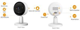 kamera sd - Dahua IP kamera IPC-C11EP 1MP Wi-Fi - 2 nuotrauka