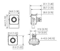 vaizdo kameros - Slapta IP kamera STARLIGHT 2MP, 2.8mm 95°, WDR(120dB), 3D-DNR, H.265, IVS - 3 nuotrauka