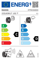 ziemines padangos 225 65r17 - Žieminės padangos 225/65R17 MAXXIS PREMITRA ICE 5 SP5 SUV 102T Friction CDA69 3PMSF M+S MAXXIS - 2 nuotrauka