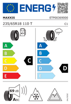 padangos 235 65r18 - Žieminės padangos 235/65R18 MAXXIS PREMITRA ICE 5 SP5 SUV 110T XL Friction CDA69 3PMSF M+S MAXXIS - 2 nuotrauka