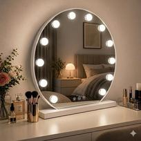 veidrodis su apsvietimu - Beauty System NOAG5048 makiažo veidrodis su LED apšvietimu 50 cm - 4 nuotrauka