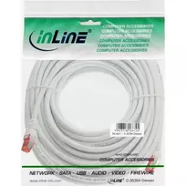 pvc tinklai - InLine Patchcord S/FTP, PiMF, Cat.6, PVC, baltas 30m (76430W) - 2 nuotrauka