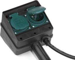 lauko prailgintuvas - Brennenstuhl Buitinis ilgintuvas - stovas 10 m 4 vietų, IP44, Juodas (Black) - 2 nuotrauka