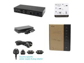 usb c usb c dp - I-TEC USB-C Quattro Ekrano prijungimo stotis 2xDP 2xHDMI 85W (Juoda) - 2 nuotrauka