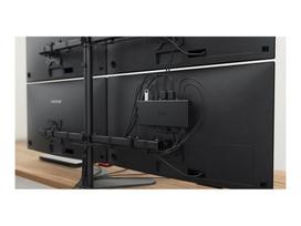 usb c usb c dp - I-TEC USB-C Quattro Ekrano prijungimo stotis 2xDP 2xHDMI 85W (Juoda) - 7 nuotrauka