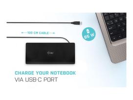 usb c usb c dp - I-TEC USB-C Quattro Ekrano prijungimo stotis 2xDP 2xHDMI 85W (Juoda) - 9 nuotrauka
