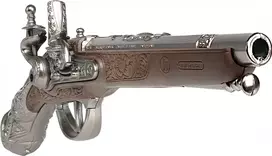 zaislini ginklai - Gonher Pulio Metalinis Piratų Pistoletas Ruda (Brown) - 2 nuotrauka