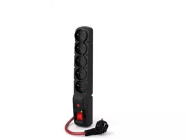 ilgintuvas 10m juodas - Acar F5 Power W2301 5 lizdai 10 m Juodas (Black) - 3 nuotrauka