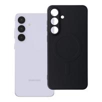samsung galaxy s25 black - Samsung Silicone MagSafe Case for Galaxy S25 FE Juodas (Black) - 2 nuotrauka