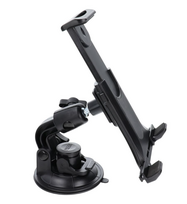 galvos telefonui - OEM Automobilinis laikiklis priekinio stiklo / prietaisų skydelio / galvos atramos (planšetėms 7" - 10") Juodas (Black) - 2 nuotrauka