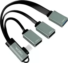 usb c kampinis - „LogiLink“ 3 prievadų USB-C kampinis - 7 nuotrauka