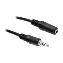 3.5mm m 3.5mm f laidas - Delock Cable 3.5mm / 3.5mm Black 3m - 2 nuotrauka