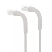 cat6a kabelis copper - Intellinet 745154 Tinklo kabelis Flexi Cat6a F/FTP 2m Pilkas (Grey) - 4 nuotrauka