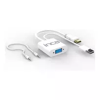 hdmi to vga hdmi adapter - Inca IVTH-01 HDMI į VGA adapteris Baltas (White) - 5 nuotrauka