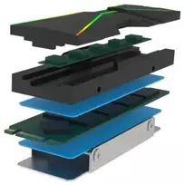 m.2 ssd - Xilence M2SSD.B.ARGB Aušintuvas Juodas (Black) - 4 nuotrauka