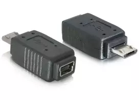 usb mini to micro usb - Delock Adapter USB-mini to USB-micro - 2 nuotrauka