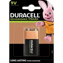 ikraunamos baterijos - Duracell Recharge Ultra 9V Block 170mAh - 2 nuotrauka