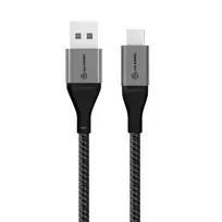 laidai 3a - Alogic USB Kabelis USB 2.0 to USB-A 3A/480Mbps 0.3m grau - 4 nuotrauka