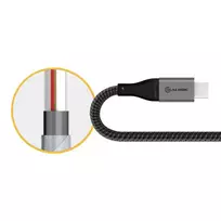 laidai 3a - Alogic USB Kabelis USB 2.0 to USB-A 3A/480Mbps 0.3m grau - 6 nuotrauka