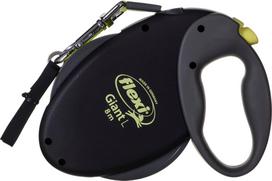 giantas - FLEXI NEON GIANT L 8 m Juodas (Black), Geltonas (Yellow) automatinis pavadėlis - 5 nuotrauka