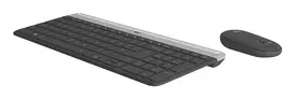 logitech klaviatura ir pele - Logitech MK470 Slim Belaidė Klaviatūra ir Pelė, Juoda (Black) Prancūzų išdėstymas (AZERTY) - 3 nuotrauka