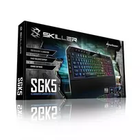 qwertz klaviatura - Sharkoon Skiller SGK5 Juoda (Black) Klaviatūra Žaidimams - 2 nuotrauka