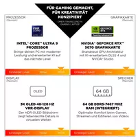 5060 nesiojamas - HP OMEN Transcend 14-fb1075ng, Intel Core Ultra 7, 32 GB, 1 TB, 14", NVIDIA GeForce RTX 5060, Juodas (Black) - 6 nuotrauka