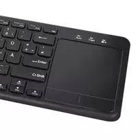 klaviatura touchpad - LogiLink Wireless Keyboard with Touchpad, Juodas (Black) - 5 nuotrauka