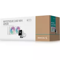 deepcool cooler white - DeepCool Mystique 240 ARGB Baltas (White) - 2 nuotrauka