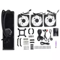 360 vandens ausintuvas - Cooler Master MasterLiquid 360 Atmos ARGB Juodas (Black) Procesoriaus Aušintuvas - 7 nuotrauka