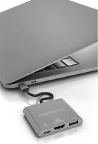 hdmi type c laidas - Stotis / replikatorius TerraTec USB-C (251736) - 3 nuotrauka