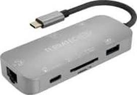 hdmi type c laidas - Stotis / replikatorius TerraTec Connect C8 USB-C (306706) - 2 nuotrauka