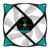 140mm ventiliatoriai - Iceberg IceGALE ARGB 140 mm Juoda (Black) Ventiliatorius - 2 nuotrauka