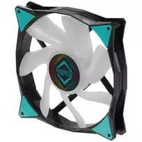 140mm ventiliatoriai - Iceberg IceGALE ARGB 140 mm Juoda (Black) Ventiliatorius - 3 nuotrauka