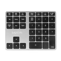 bluetooth skaiciu klaviatura - LogiLink ID0187  - Aliuminio - 2 nuotrauka