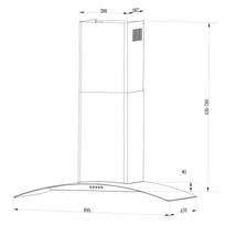 galingas - Berdsen BT-223 INOX 90 cm - 2 nuotrauka
