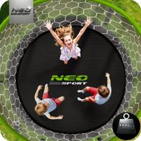 sodo tinklas - Batutas Neo-Sport (NS-10С201) juodas/oranžinis 312 cm - 2 nuotrauka
