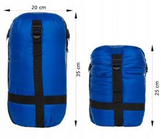 uztrauktukai miegmaisiai - Miegmaišis Campus Pioneer 200 R, 200 x 80 x 55 cm, mėlynas - 3 nuotrauka