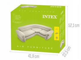 ciuziniai sofos - Intex pripučiama kampinė sofa, 257x203x76 cm 68575np - 2 nuotrauka