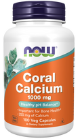 kalcis - NOW Coral Calcium 1000mg, 100 kapsulių - 4 nuotrauka