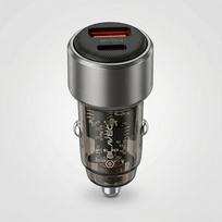 18w ikroviklis - Blavec BS-05B Nitro Automobilinis įkroviklis - USB-A/USB-C, 65W, juodas (Black) - 7 nuotrauka