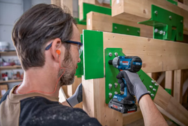 elektrinis smuginis verzliasukis - Smūginis veržliasūkis Bosch GDS 18V-450 PC; 18 V; 2x4,0 Ah akum. - 2 nuotrauka