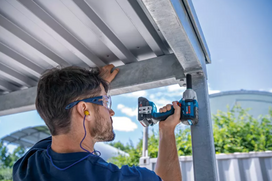 elektrinis smuginis verzliasukis - Smūginis veržliasūkis Bosch GDS 18V-450 PC; 18 V; 2x4,0 Ah akum. - 3 nuotrauka