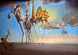 salvador dali - Dėlionė EUROGRAPHICS Šv. Antano gundymas Salvador Dali 1000d. - 2 nuotrauka